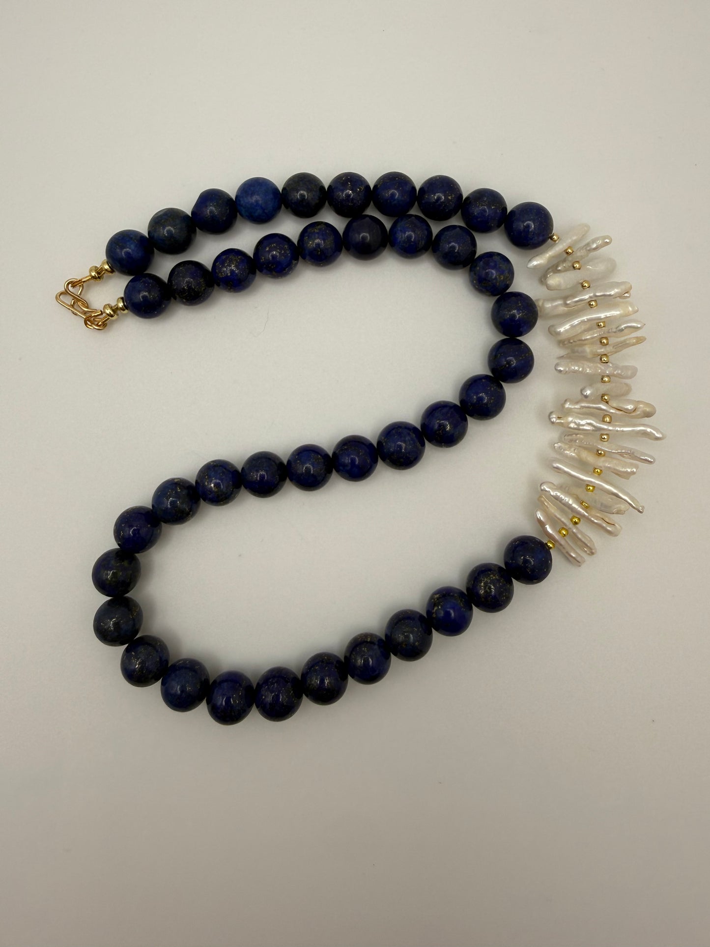 Lapis Lazuli and Pearl Necklace