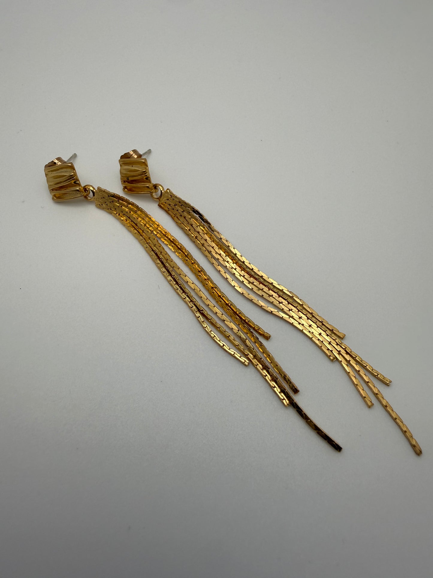 Gold Tassel Earrings