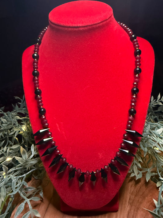 Black and Red Necklace