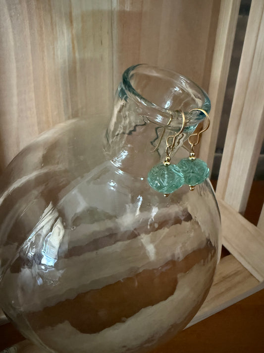 Aqua Quartz Earrings