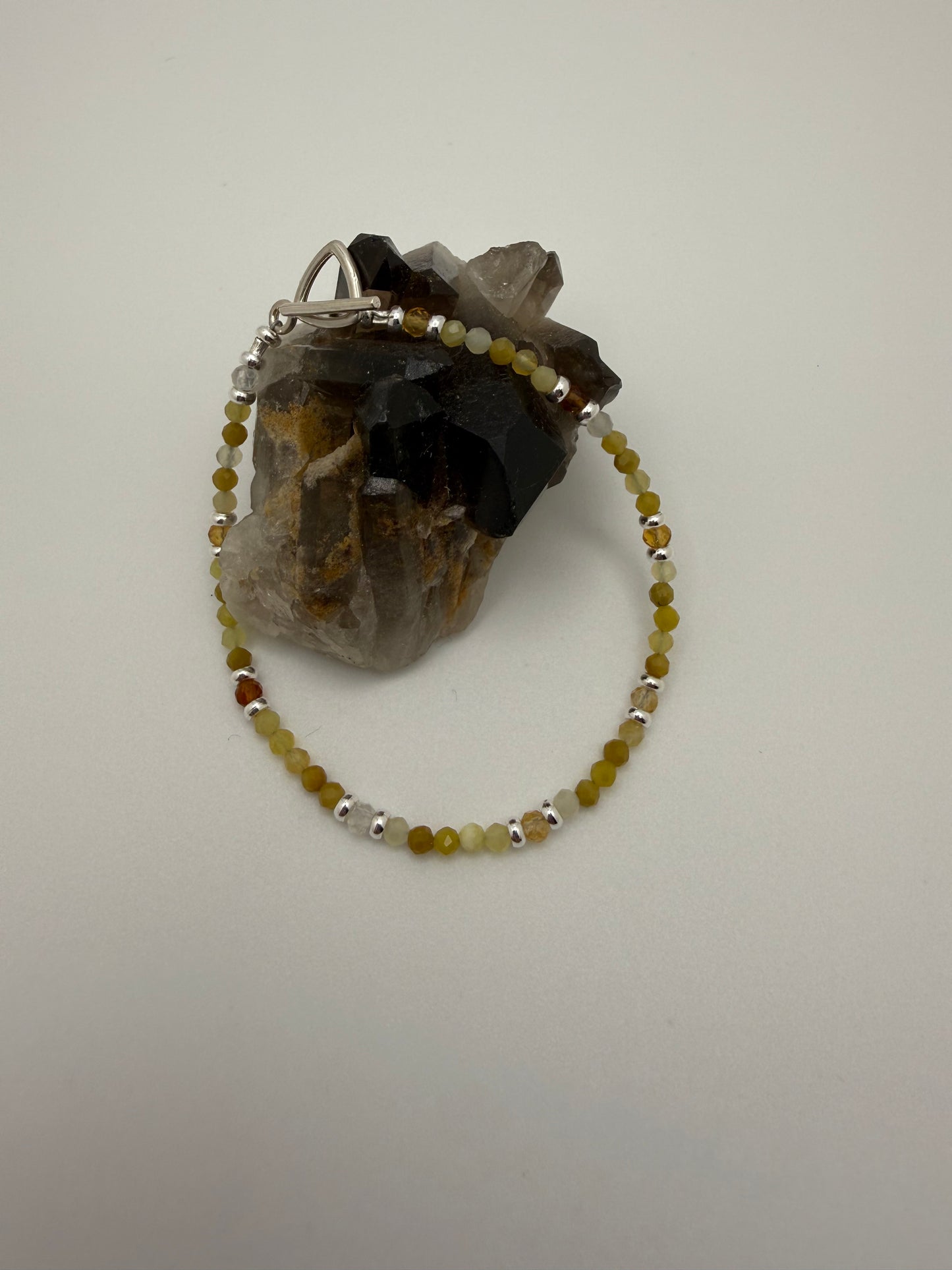 Yellow Opal and Citrine Bead Bracelet