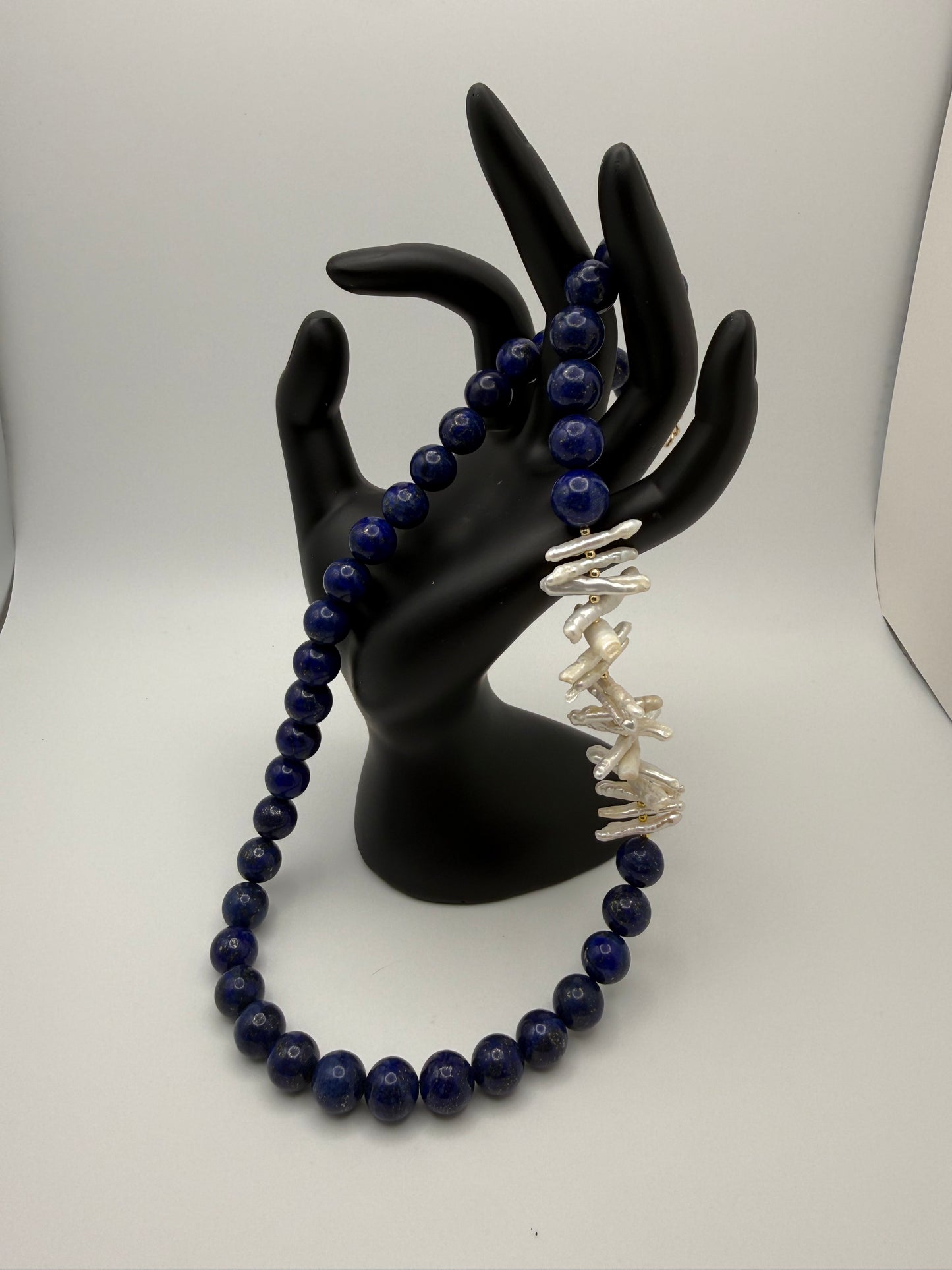 Lapis Lazuli and Pearl Necklace