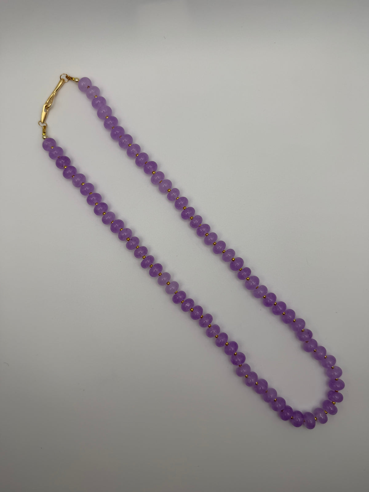 Lavender and Gold Necklace