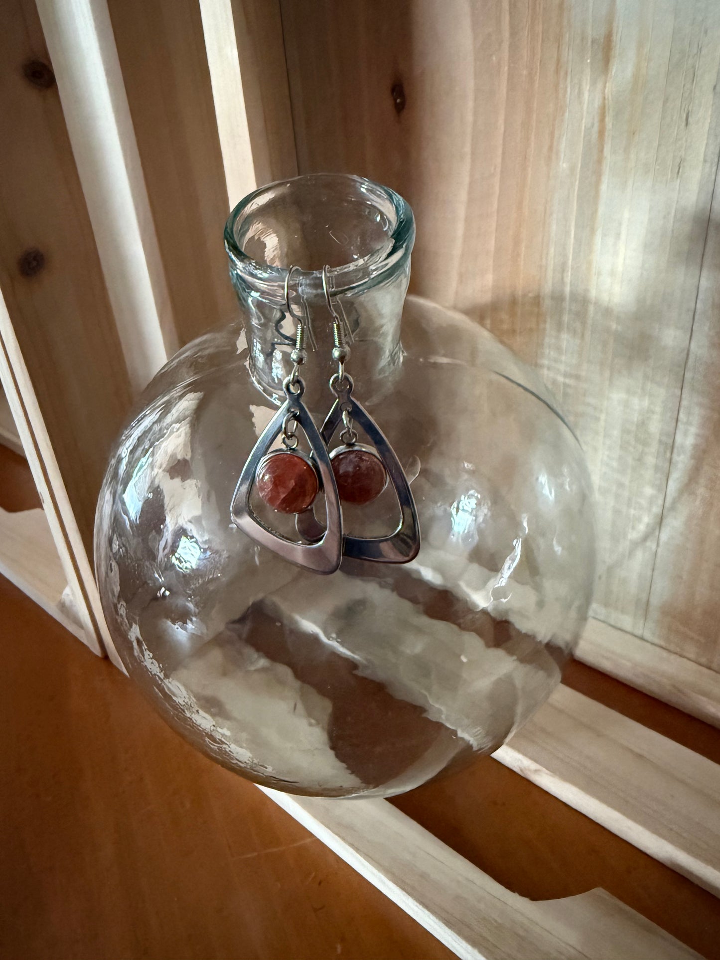 Carnelian Dangle Earrings